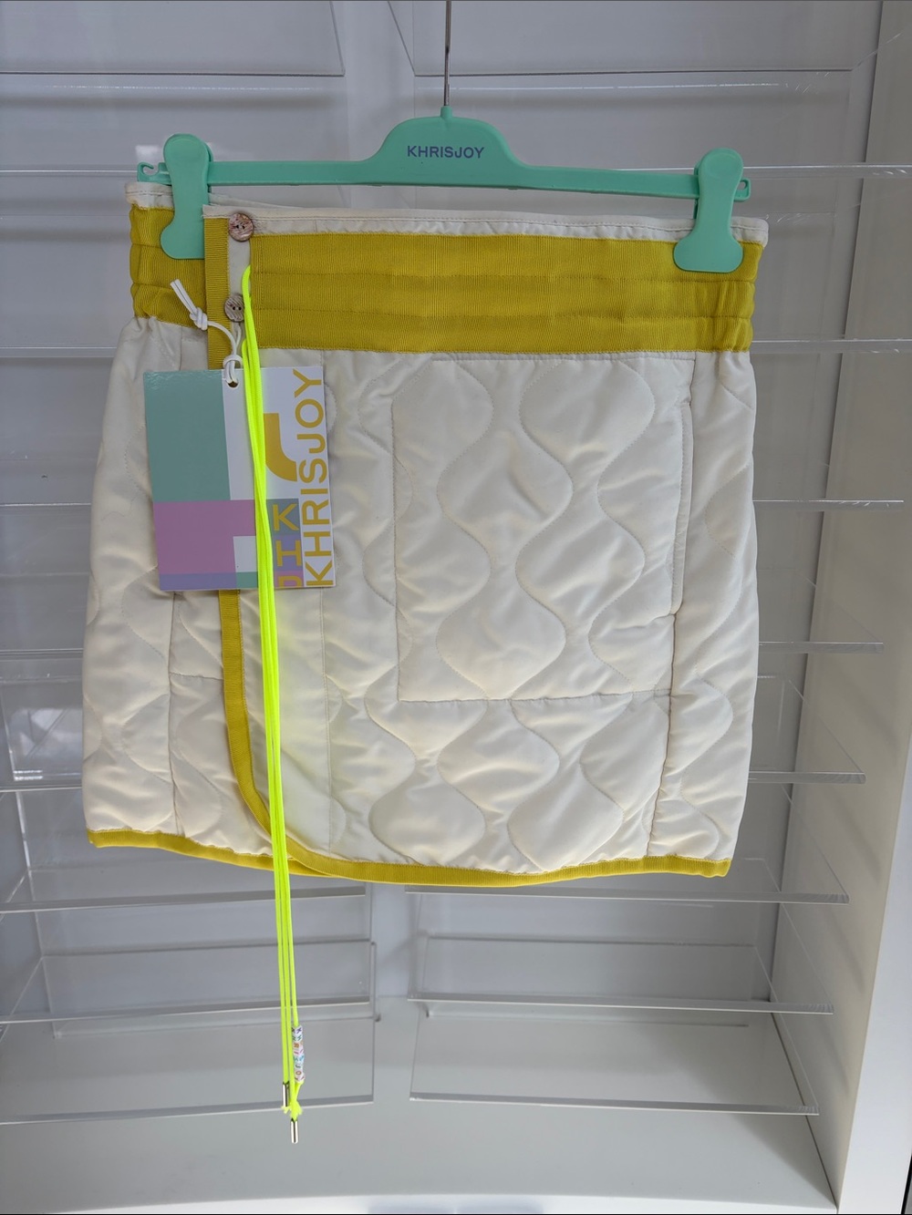 Khris Joy Quilted Skirt - Cream